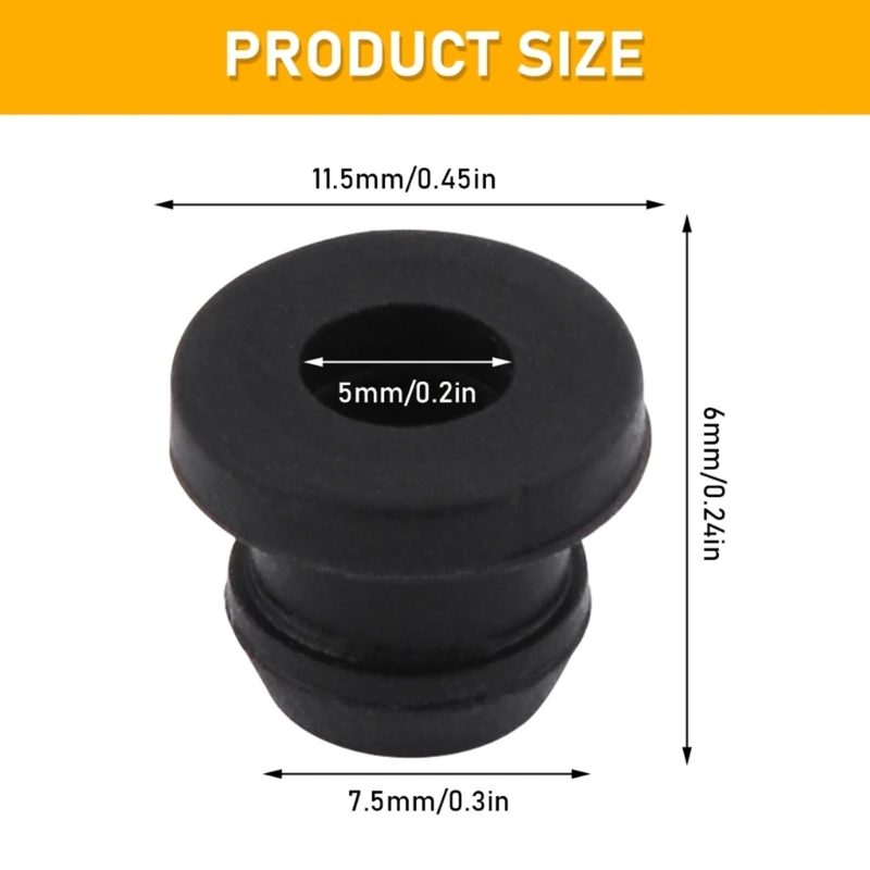 10Pcs RV Camper Car Stove Grommets Scratchproof Grates Grommet Kit Rubber Grommets Heat Resistant Grate Pad Replacement Part