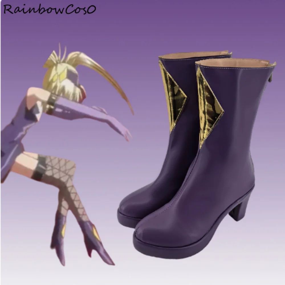 Bridget GUILTY GEAR STRIVE Cosplay Sapatos Botas Jogo Anime Halloween Natal RainbowCos0 W4876