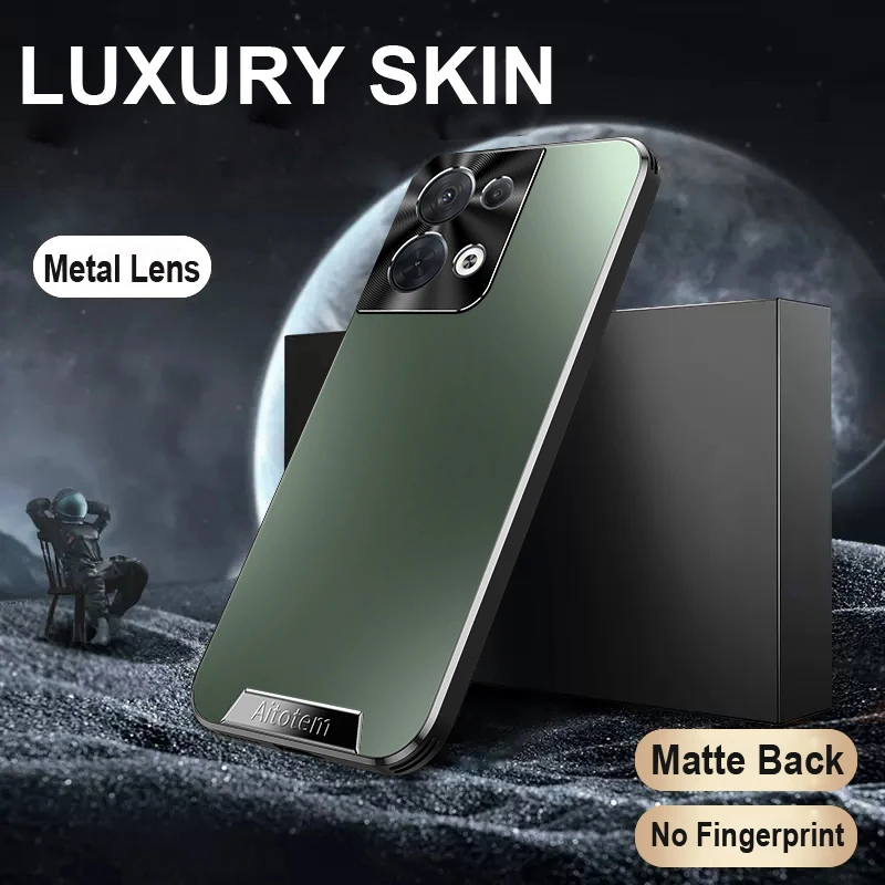 

Тонкий чехол для телефона OPPO Reno8, металлический объектив, защищенная крышка, пластиковая жесткая задняя крышка для OPPO Reno8 Pro 5G, чехол для телефона