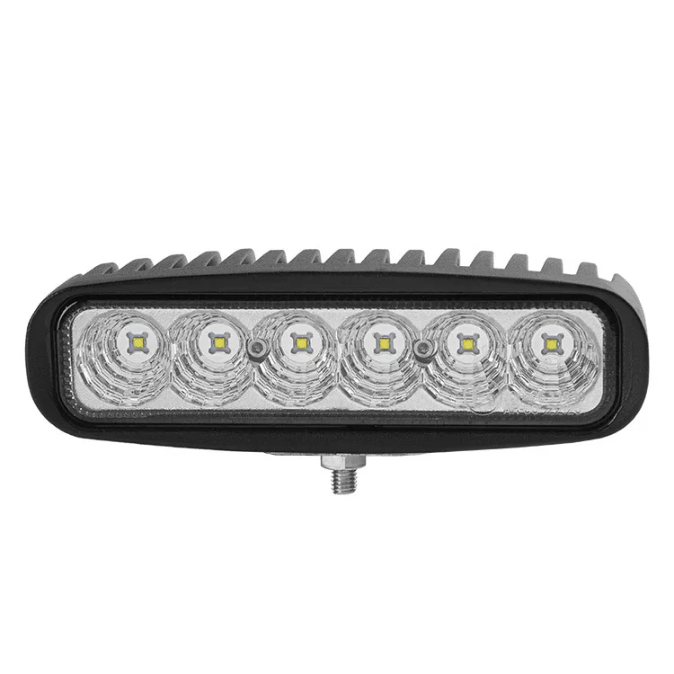 6-Inch 18w Waterproof Light Emitting Diode Boat Light Black or White Case Floodlight Boat Light for Deck/Marina 12/24v Marine