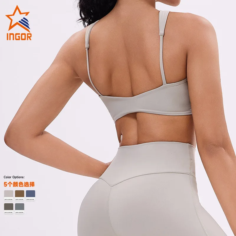 Cross-Border New Arrival Beauty Back Yoga Clothes Sexy Sports Underwear Running Fitness Cloud Sense Double-Shoulder Strap Fitnes