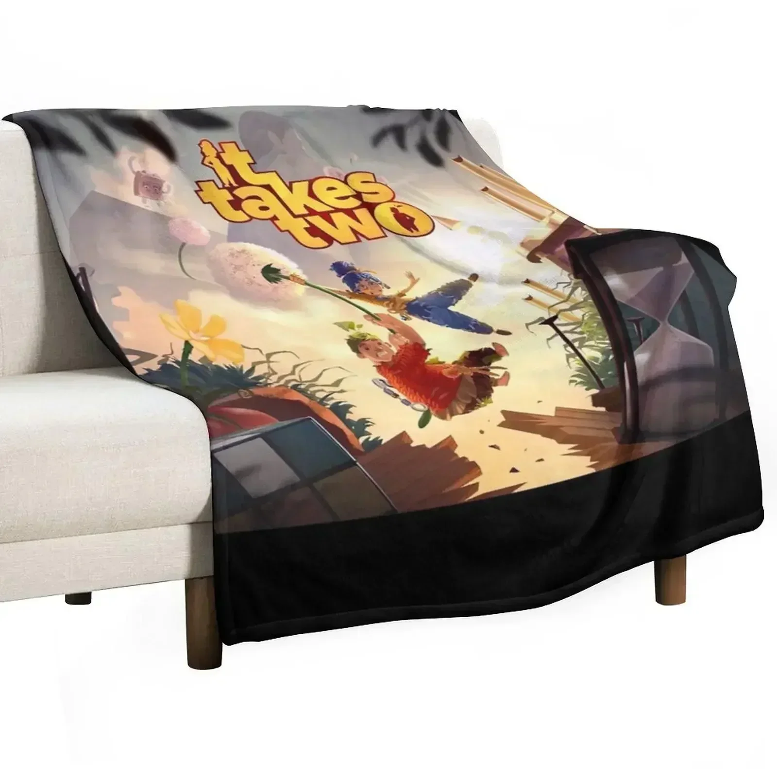 Mens Funny It Takes Two Halloween Throw Blanket Decorative Beds for sofa Single Picnic Sleeping Bag Blankets