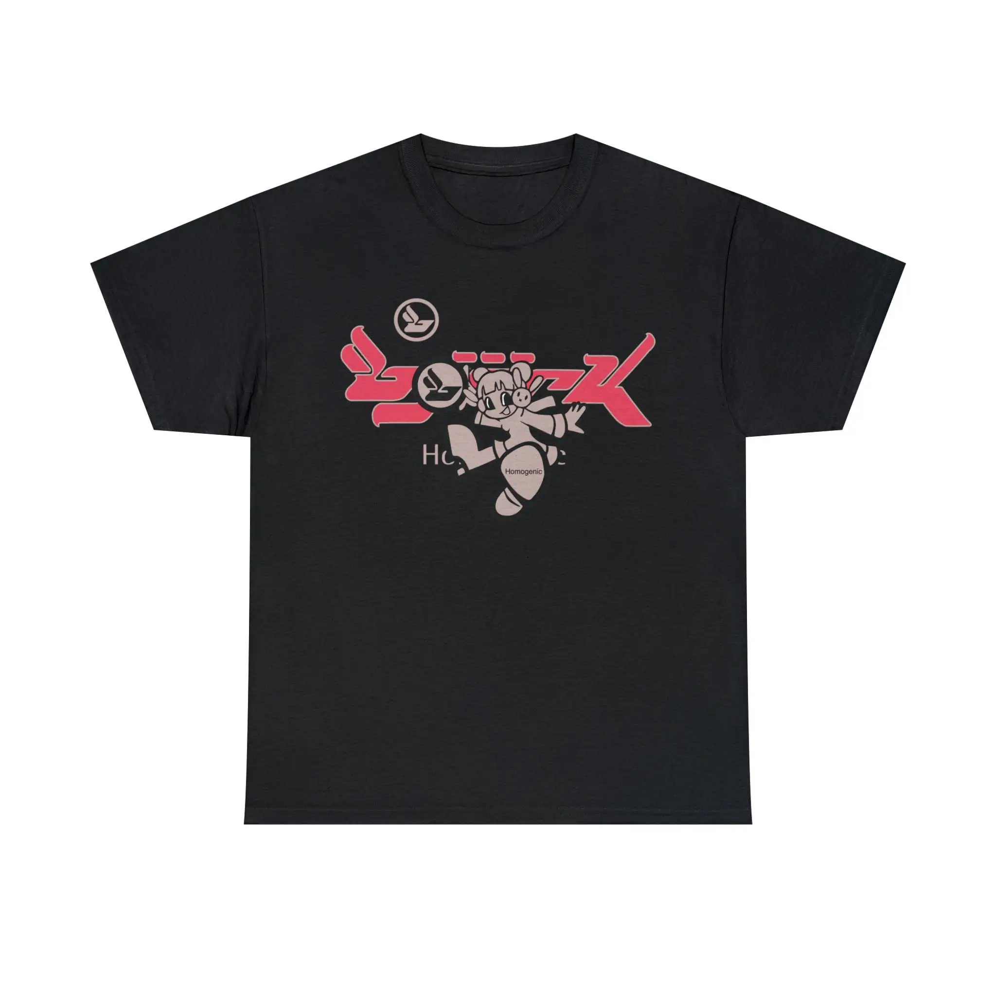 Bjork Homogenic Fly Girl T shirt Bright Red Dark Grey