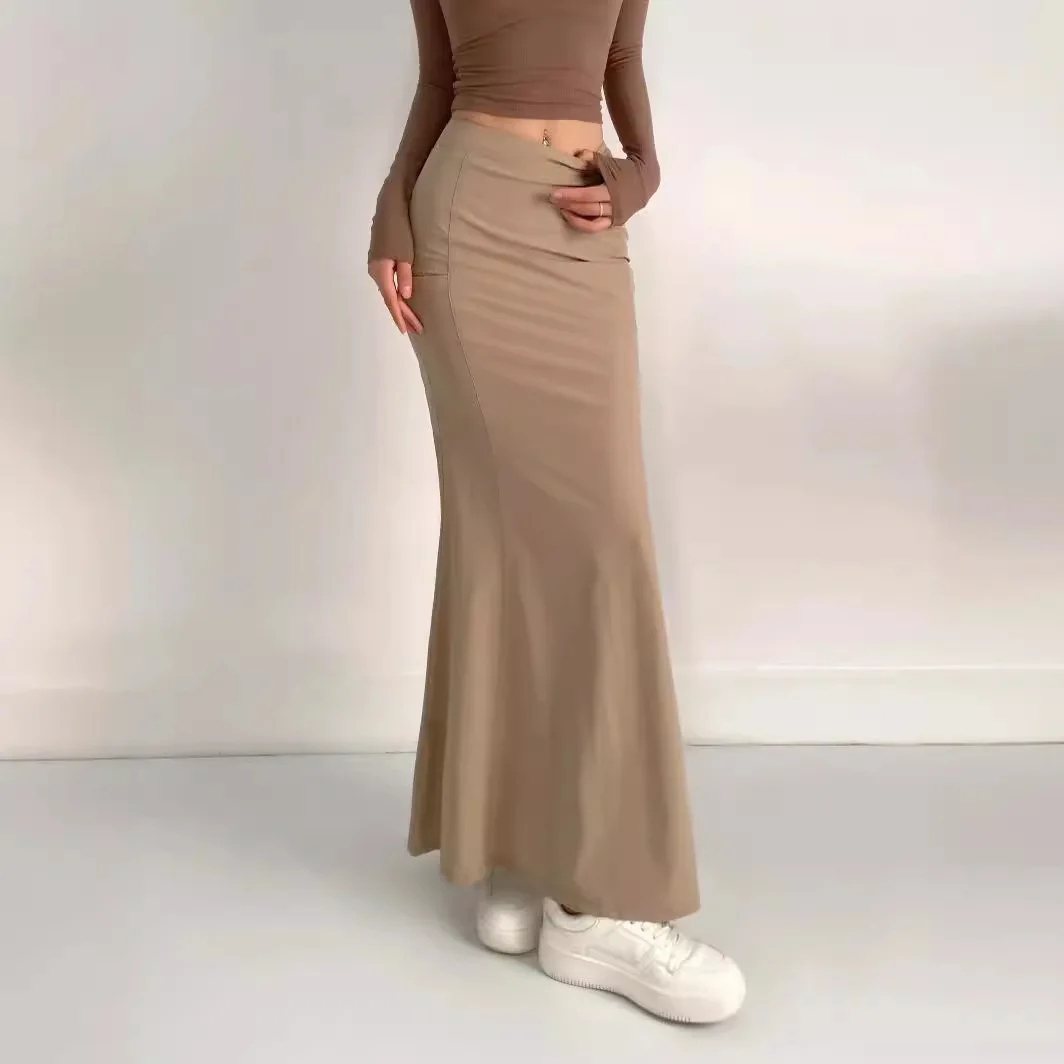 

European and American Temperament Spicy Girl Pure Desire Sexy High Waist Wrapped Hip Work Dress Fish Tail Half Length Dress