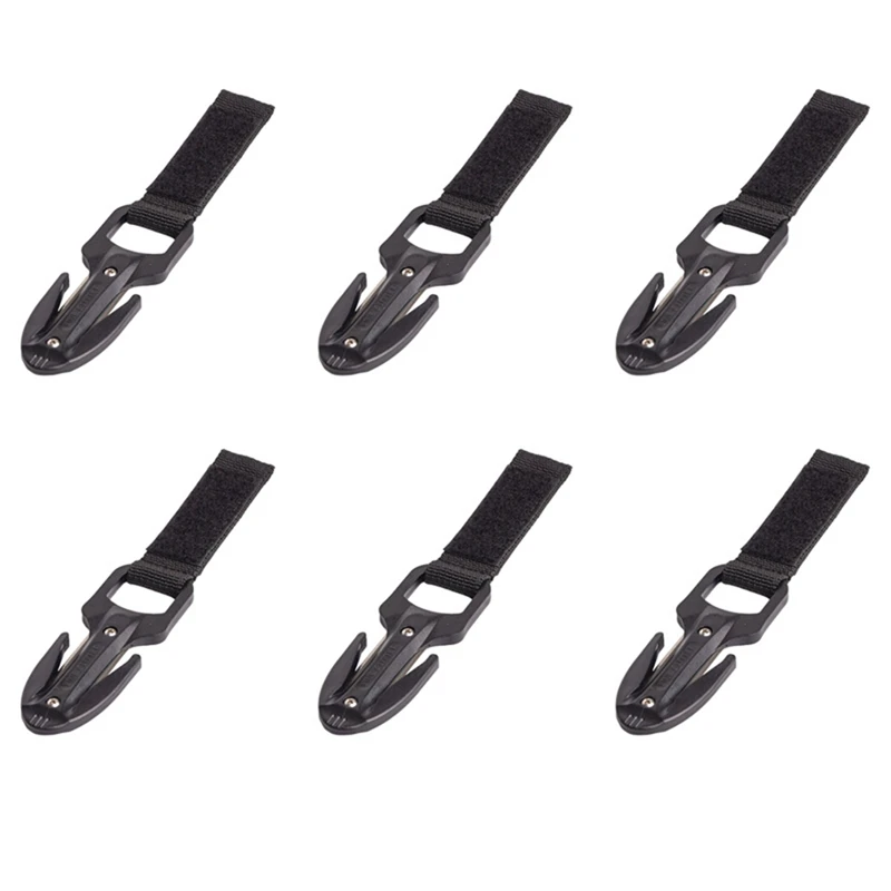 

6X Diving Cutter Diving Hand Line Cutter Diving Cutting Knife With Extra Blade For Scuba Diving Hiking Extreme,Black