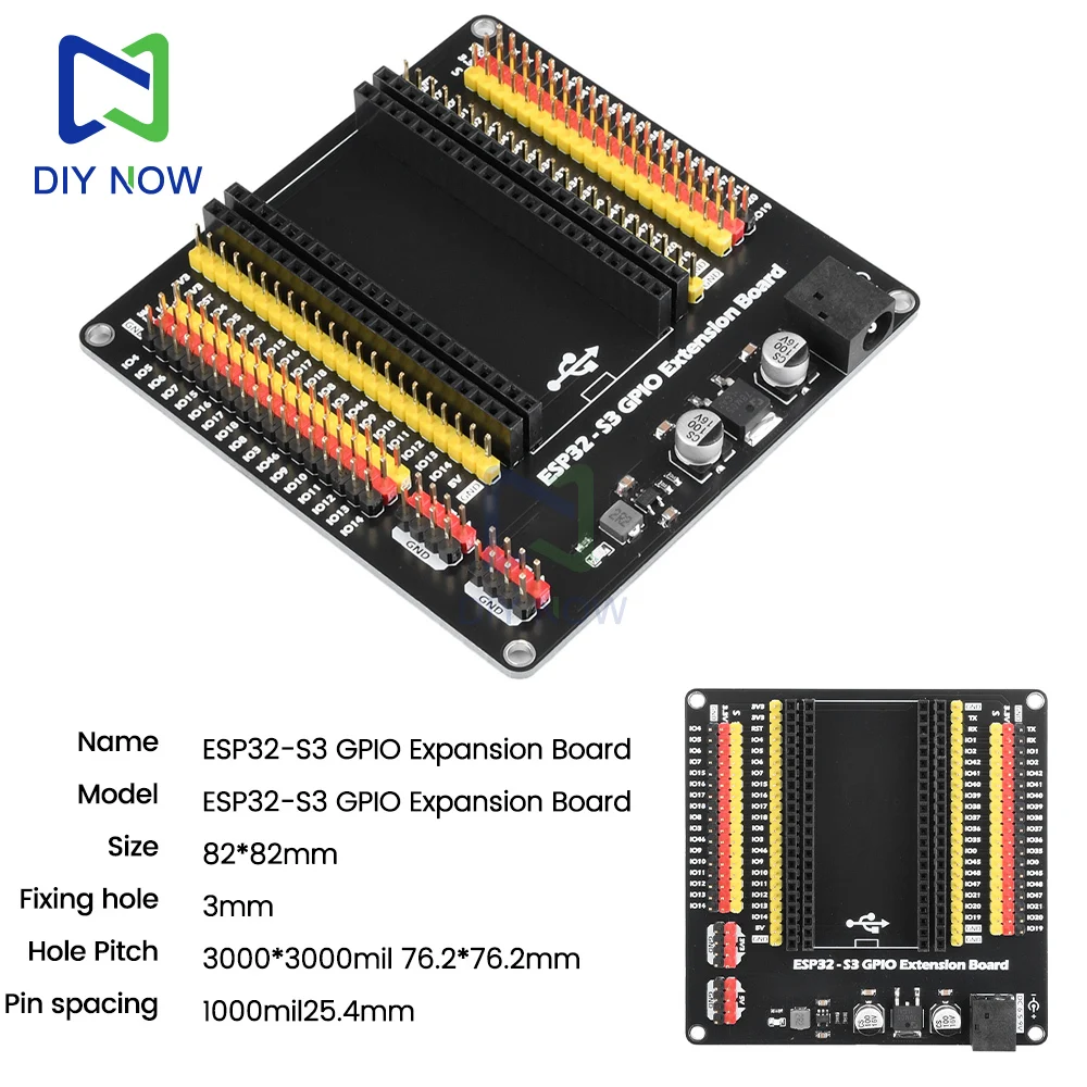 Fotografia 4: Compatível com Esp32-S3 ou placa de desenvolvimento com o mesmo pino ESP32-S3 GPIO IoT placa de expansão interface DC5.5 * 2.1
