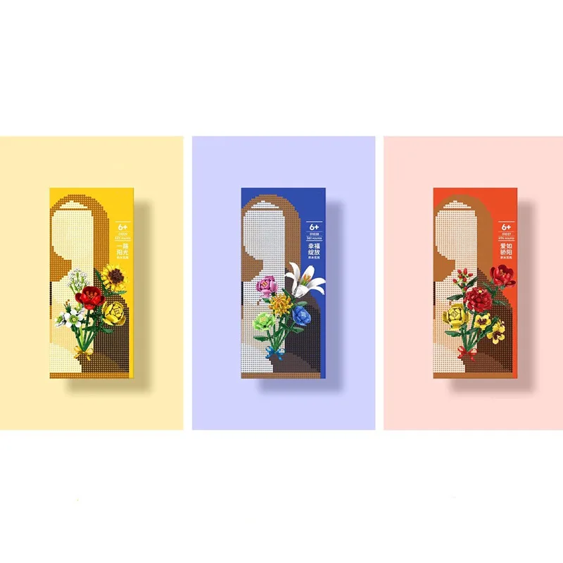 

sembo building blocks flower garden series small flowers assembled children's toys desktop ornaments birthday gift collection