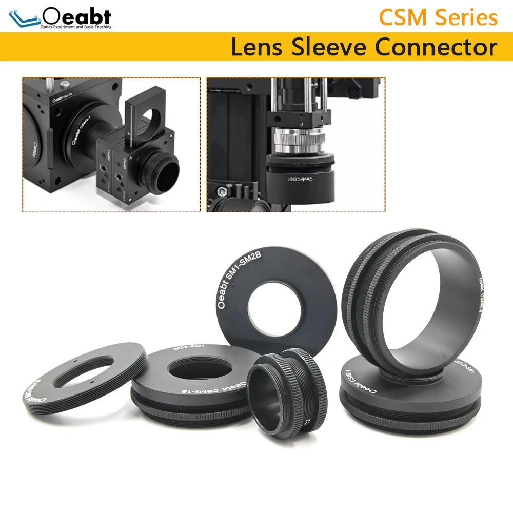 CSM Series Lens Sleeve Connector Sleeve Adapter Threaded Connector SM2 to SM1 Component Sleeve Optical Oeabt