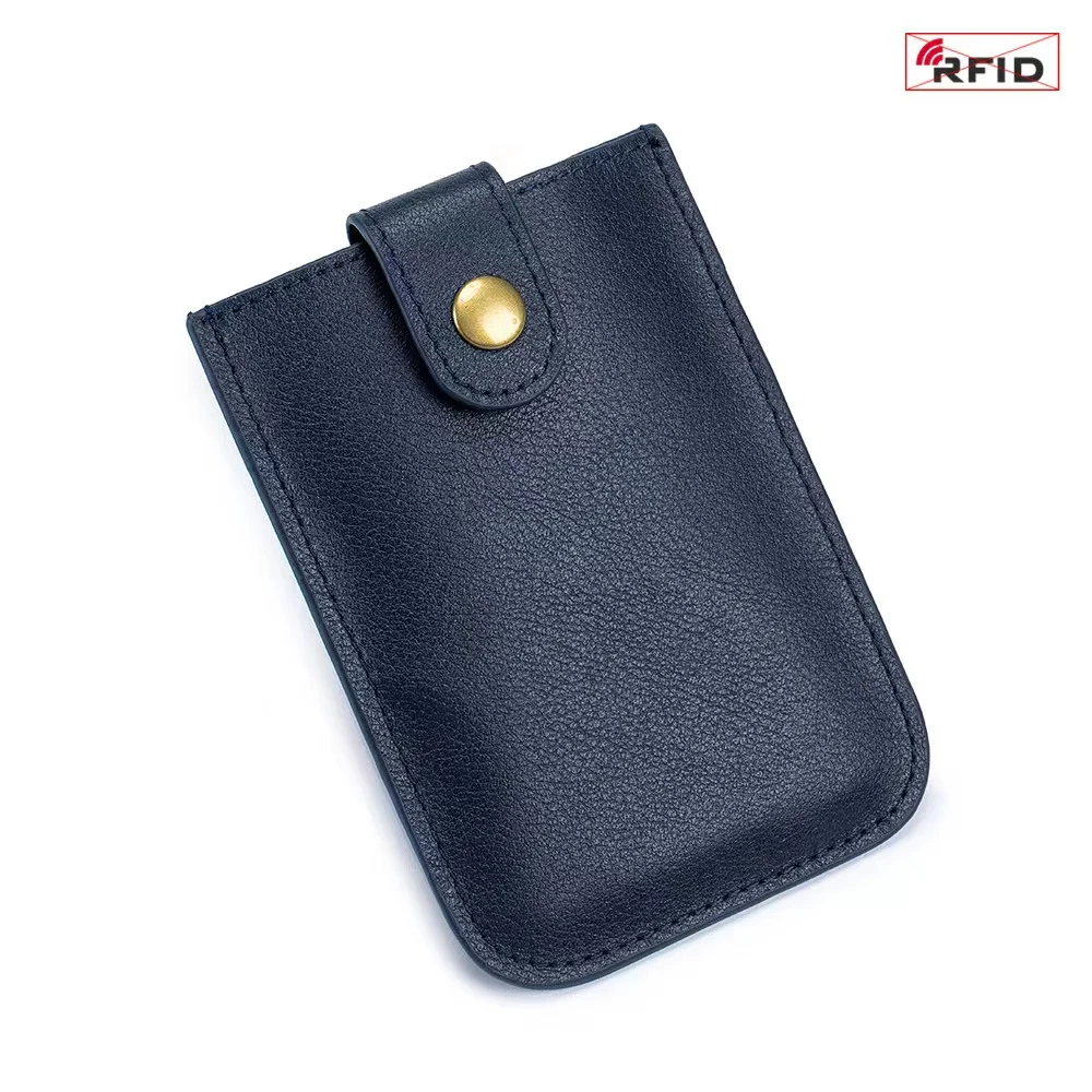 Neue vintage klassische drawcard tasche rfid leder ultra-dünne visitenkarte tasche tragbare kompakte karte tasche für männer