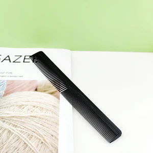Carbon Fiber Salon Hairdressing Comb, corte fino, dente largo, barbeiro de cabelo, resistente ao calor, styling, grooming, 5 pcs 9 principais vendas escovas colgate - №7