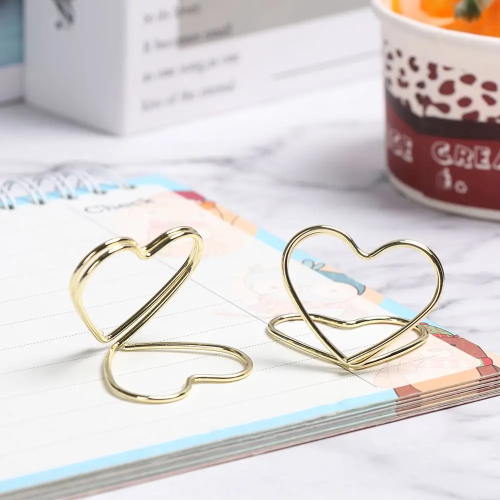 Decoration Wedding Supplies Paper Clamp Picture Cards Display Stand Clamps Stand Photos Clips Table Numbers Holder Place Card