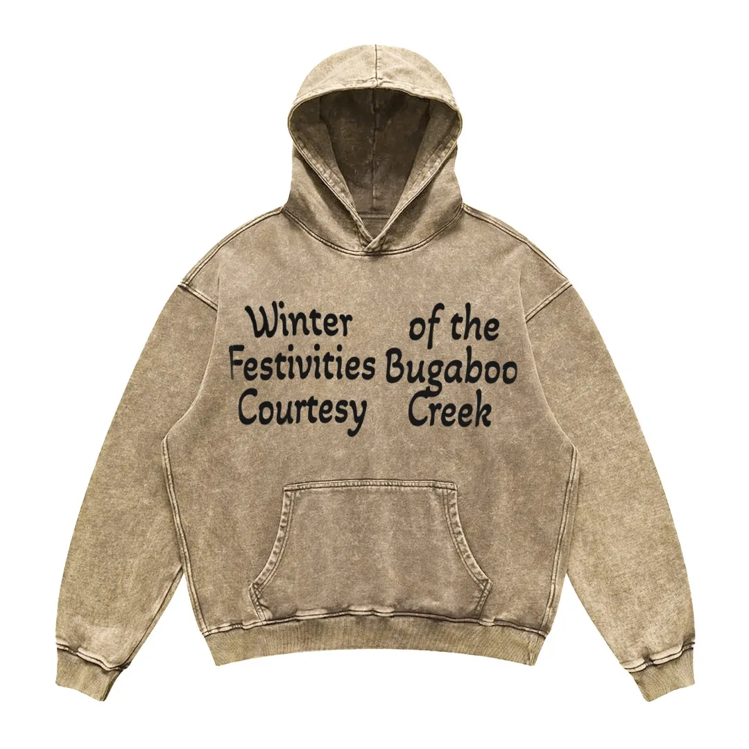 

American Style Trendy Oversized Hoodies Loose Washed Retro Hooded Sweatshirt for Both Men and Women