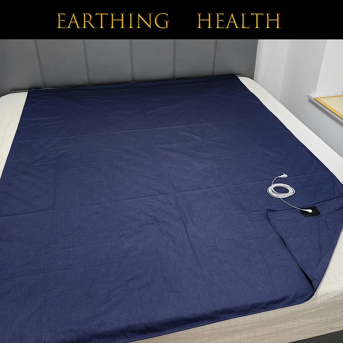 Earthing Sheet with Stainless-steel Fiber Conductive Grounded Anti-ESD Radiation Protection Bedsheet Improve Health