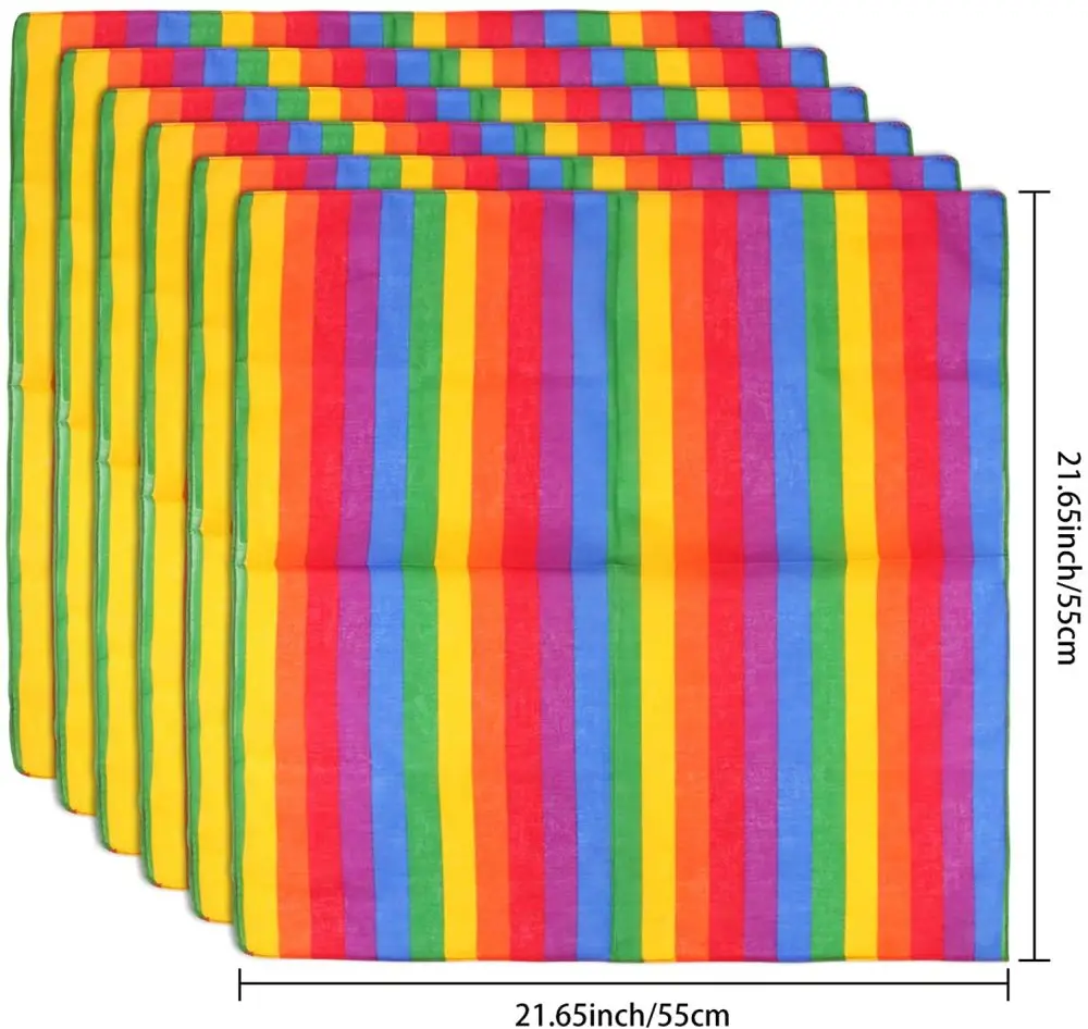 قوس قزح باندانا lgbq وشاح مربع ، فخر مثلي الجنس ، حفلة ، لوازم الاحتفال ، ركوب الدراجات في الهواء الطلق ، 1 DIY