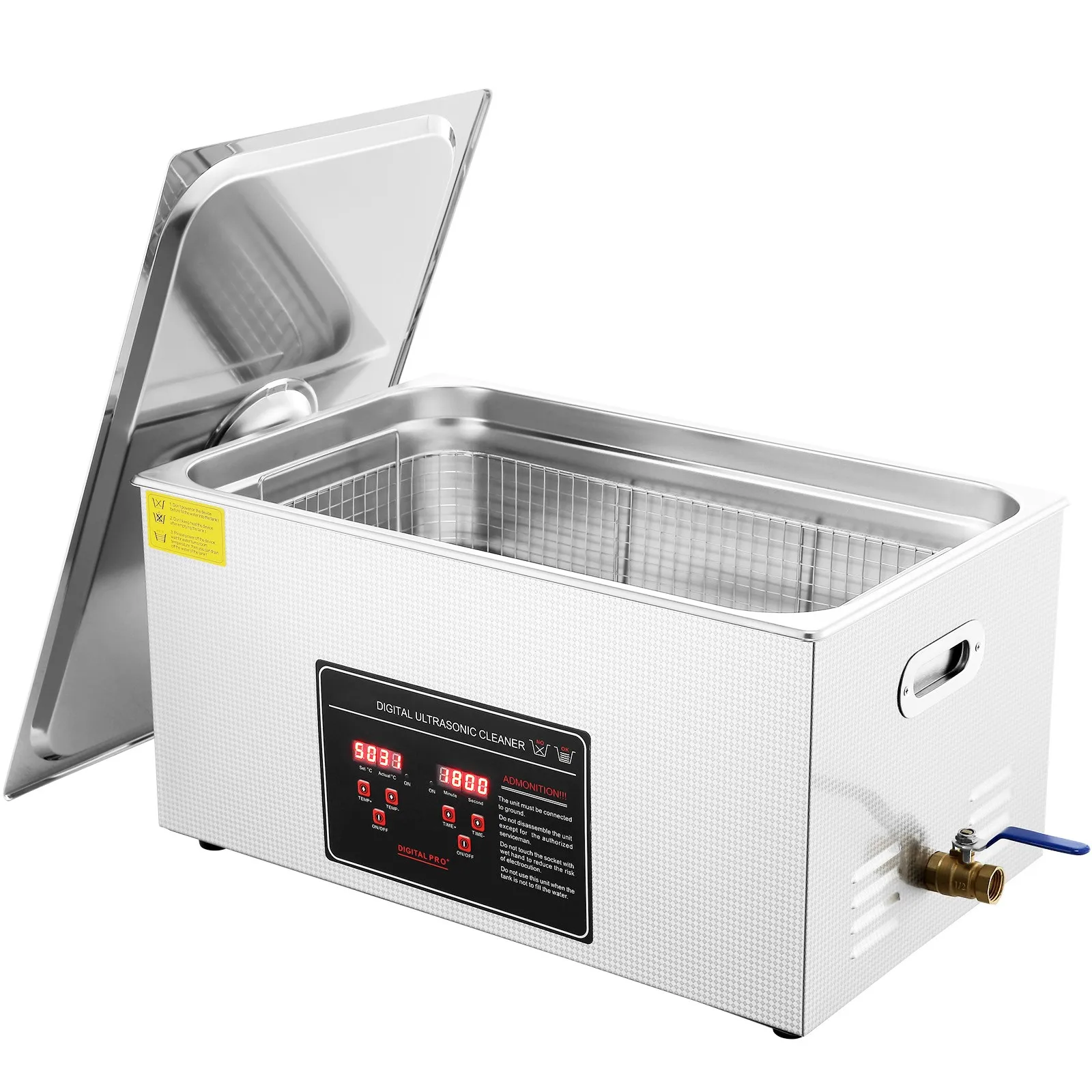 22L Ultrasonic Cleaner with Timer Heating Machine Digital Sonic Cleaner