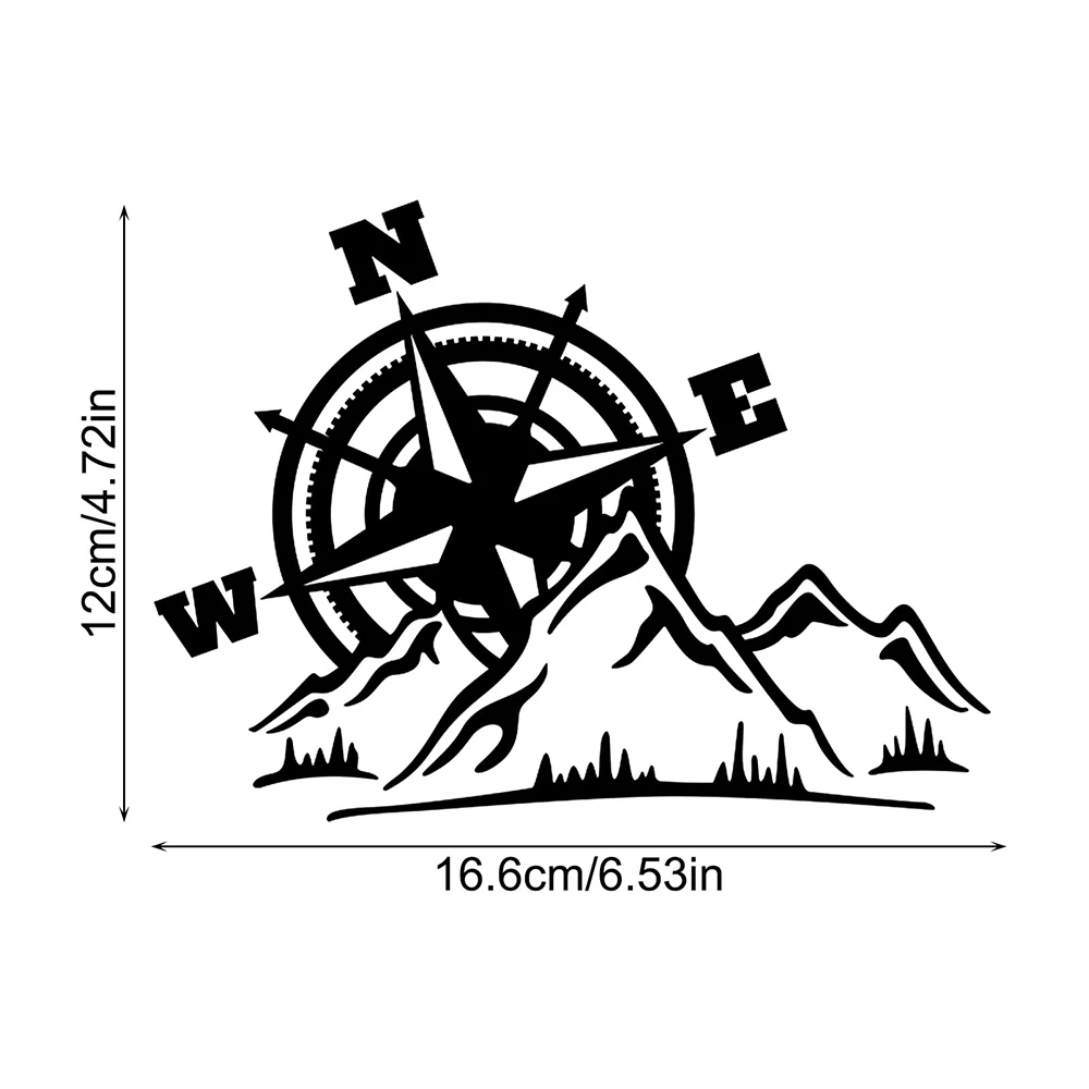 Jungle Adventure Compass Motorcycle Sticker Waterproof Vinyl Decal Auto Styling For BMW S1000RR R1250GS F900R