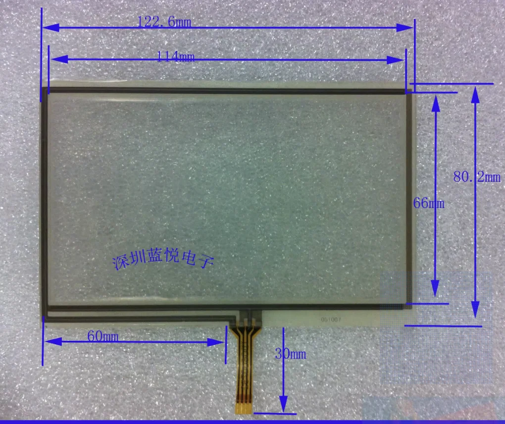 5.1-inch four wire resistor touch GPS navigation touch screen 123 * 80 handwriting input