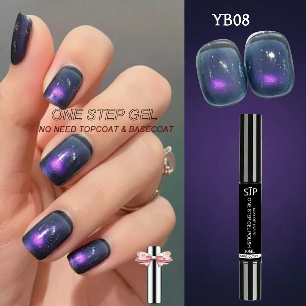 10 ml One Step Cat Eye Gel Nagellackstift, Drei-in-Eins-Gel, hohe Sättigung, langlebig, Salon und Heimgebrauch, modischer Stift – Detail 8