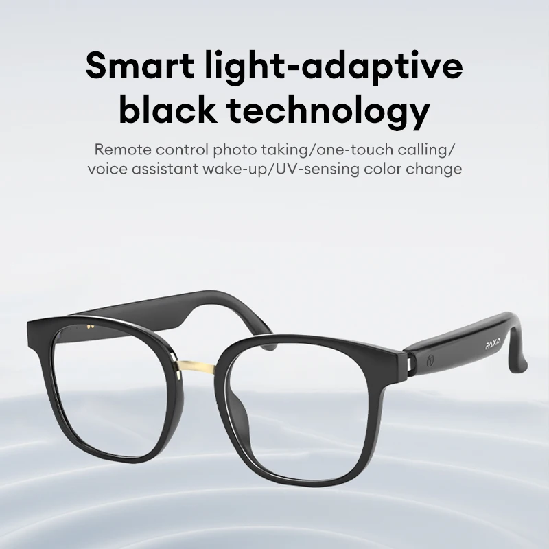 PAXA S7 PRO Smart Glasses Earphones Bluetooth V5.4 Multi-function HD Call Remote Camera Bone Conduction Music Sunglasses Headset