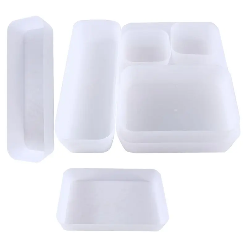 ABLQ 7 PCS Drawer Organizers PP For Home Office Desk Stationery Storage Box For Kitchen Bathroom Makeup Organizer