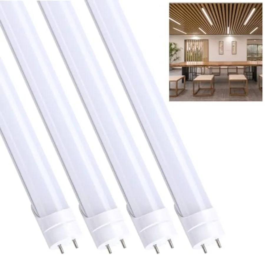 

4Feet LED T8 Ballast Bypass Type B Light Tube 18W Single-Ended and Dual-Ended Connection 2300LM G13 Base T8 T10 T12 Fluorescent