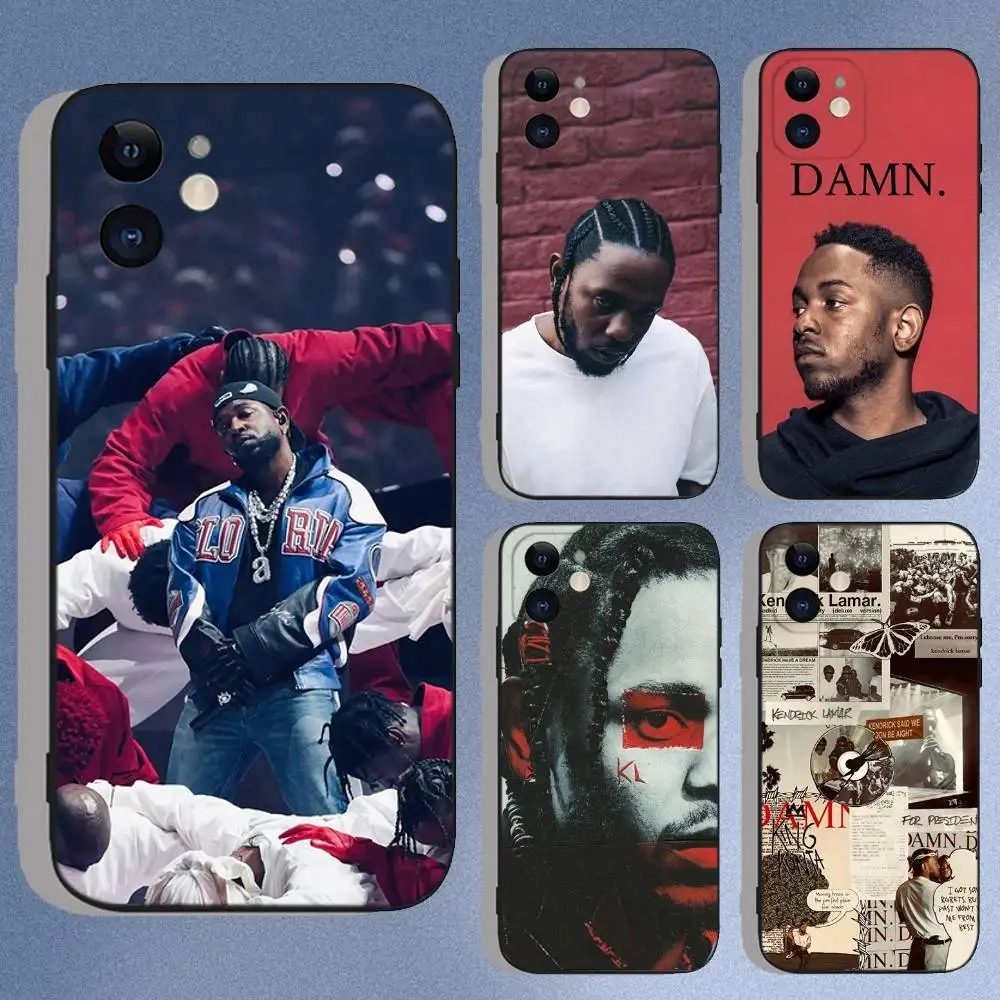 

Rapper K-Kendrick Lamar Phone Case For iPhone 16e,16,15,14,13,12,11,XS,XR,X,8,7,Pro,Max,Plus,Mini Silicone Black Funda Shell