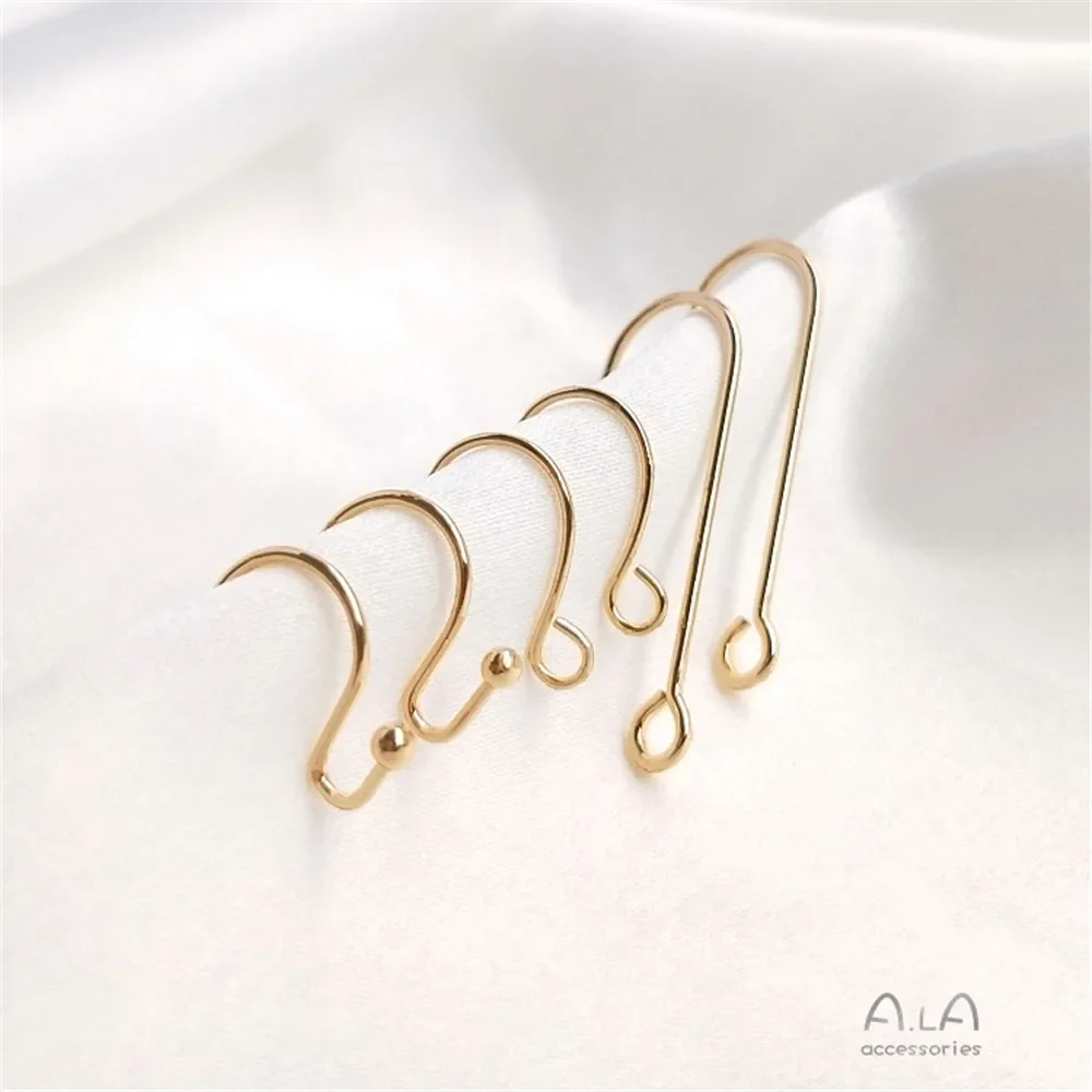 14k banhado a ouro Ear-Hang acessórios, DIY artesanal francês, moda fácil e versátil