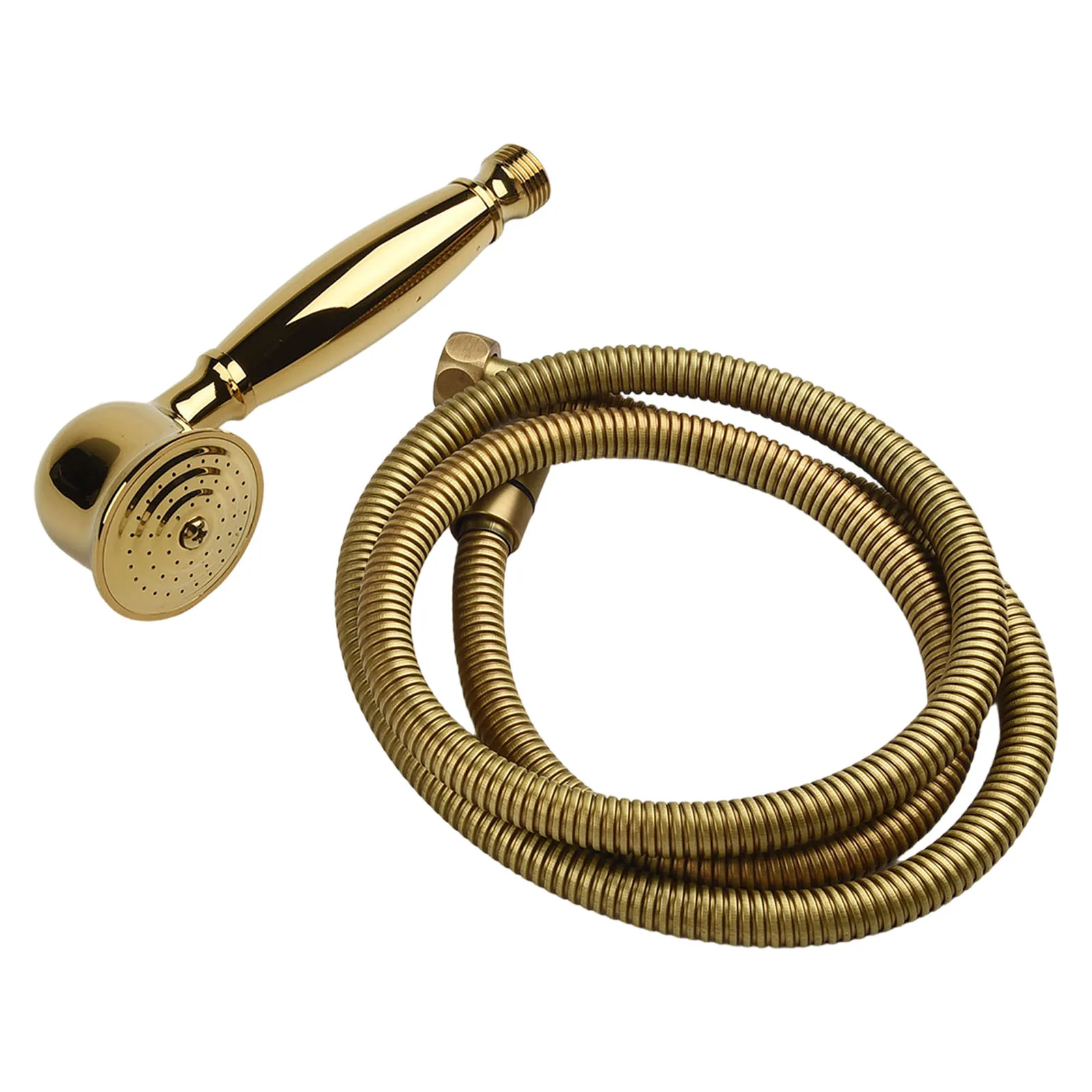 

Brass Shower Head Handheld Shower Replacement Bathroom Use Leak-resistant Rust-resistant Utility Bill Saver 17.5x5cm