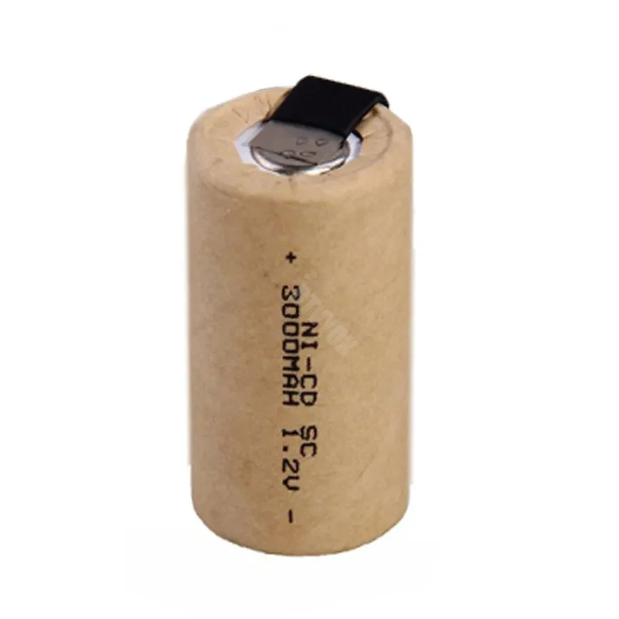 1.2V 3000mah Sub C  Battery Nickel Cadmium Charging Battery with Welded Plates for Electric Screwdriver