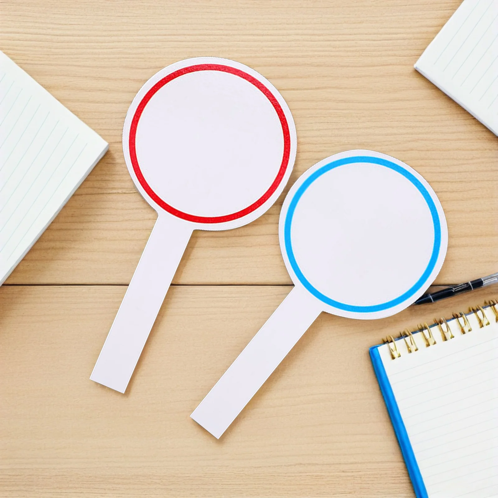 

6Pcs Scoreboard Handheld Foam Whiteboard Single Side Easy Use Mini Dry Erase Board for Voting Scoreboard Auctions Paddles