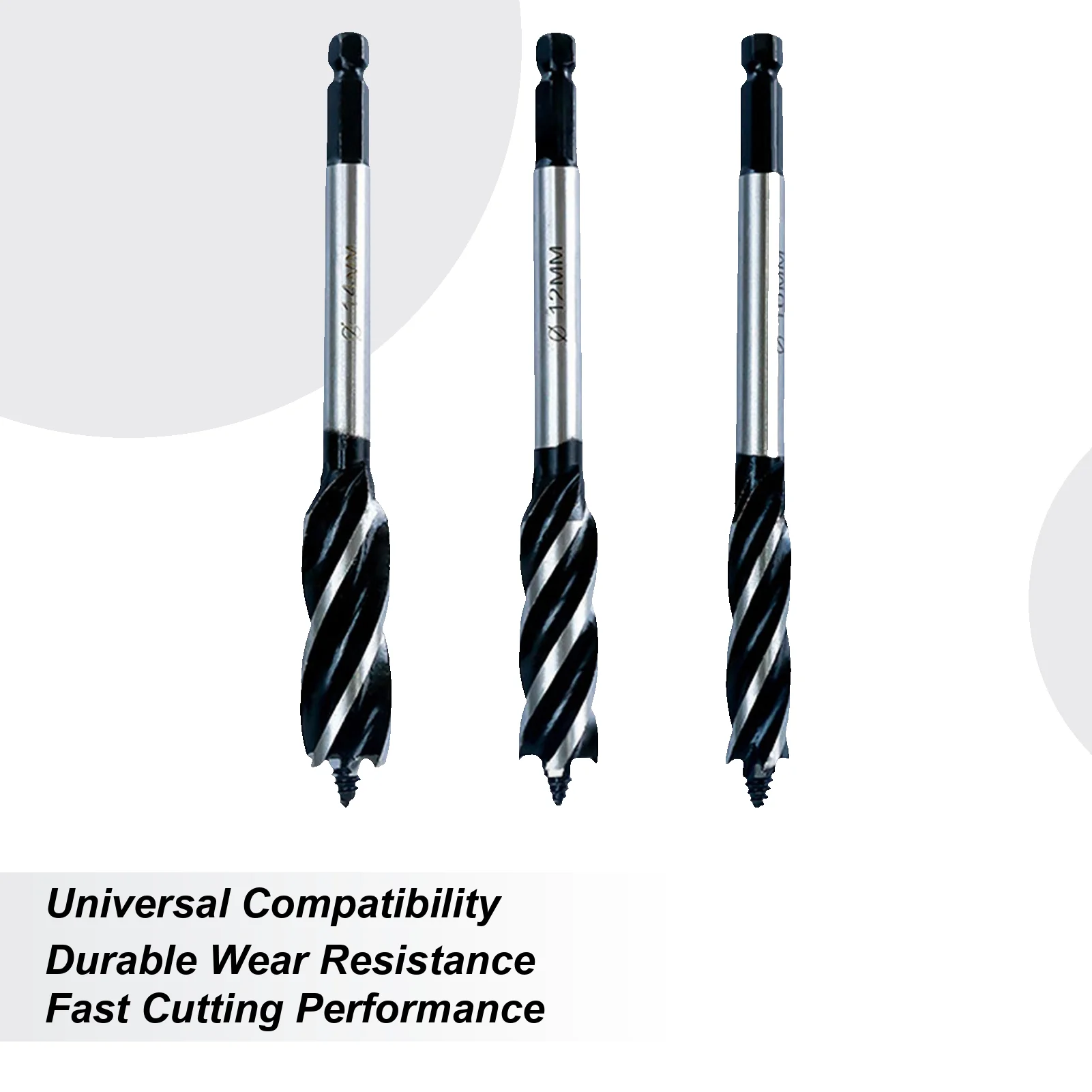 

Hex Shank Drill Bits Steel Woodworking Tools Self Tapping Woodworking Drill Bit For Woodworker Carpenters Door Locks Concrete