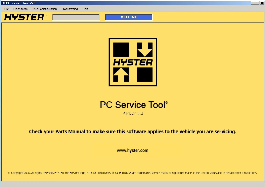 

Hyster PC Service Tool V5.3 PCST+License for Mult PCs