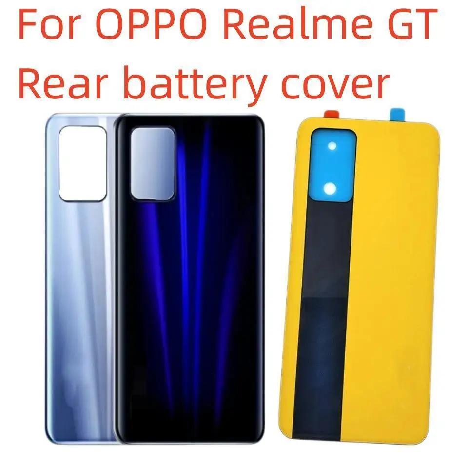 Новое заднее стекло для OPPO Realme GT 5G RMX2202, задняя крышка батарейного отсека, задняя дверь, корпус, ремонт, замена