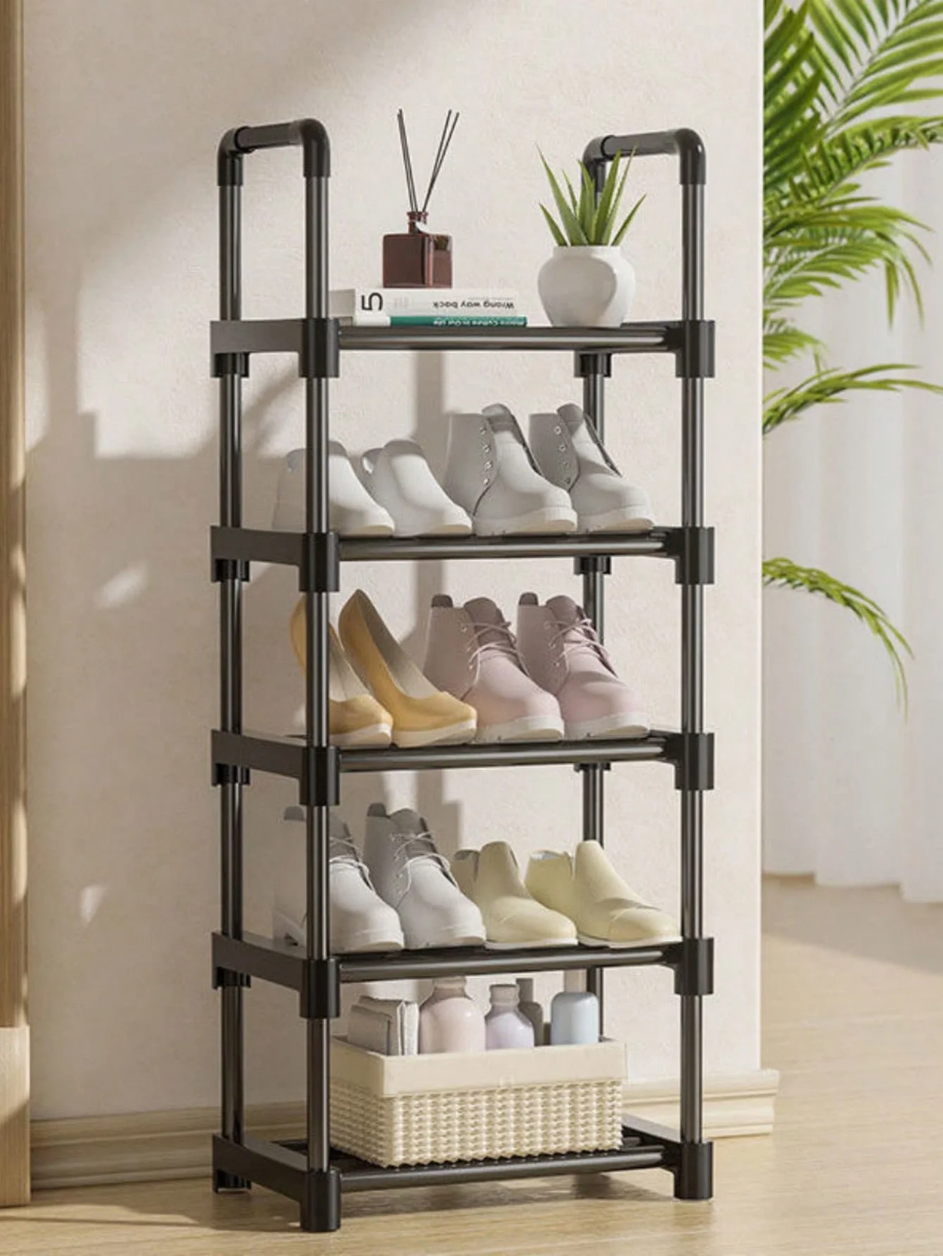 Shoe rack - Bedroom shoe cabinet for storage - Dormitory shoe organizer - Assembly of shoe rack - Simple and easy