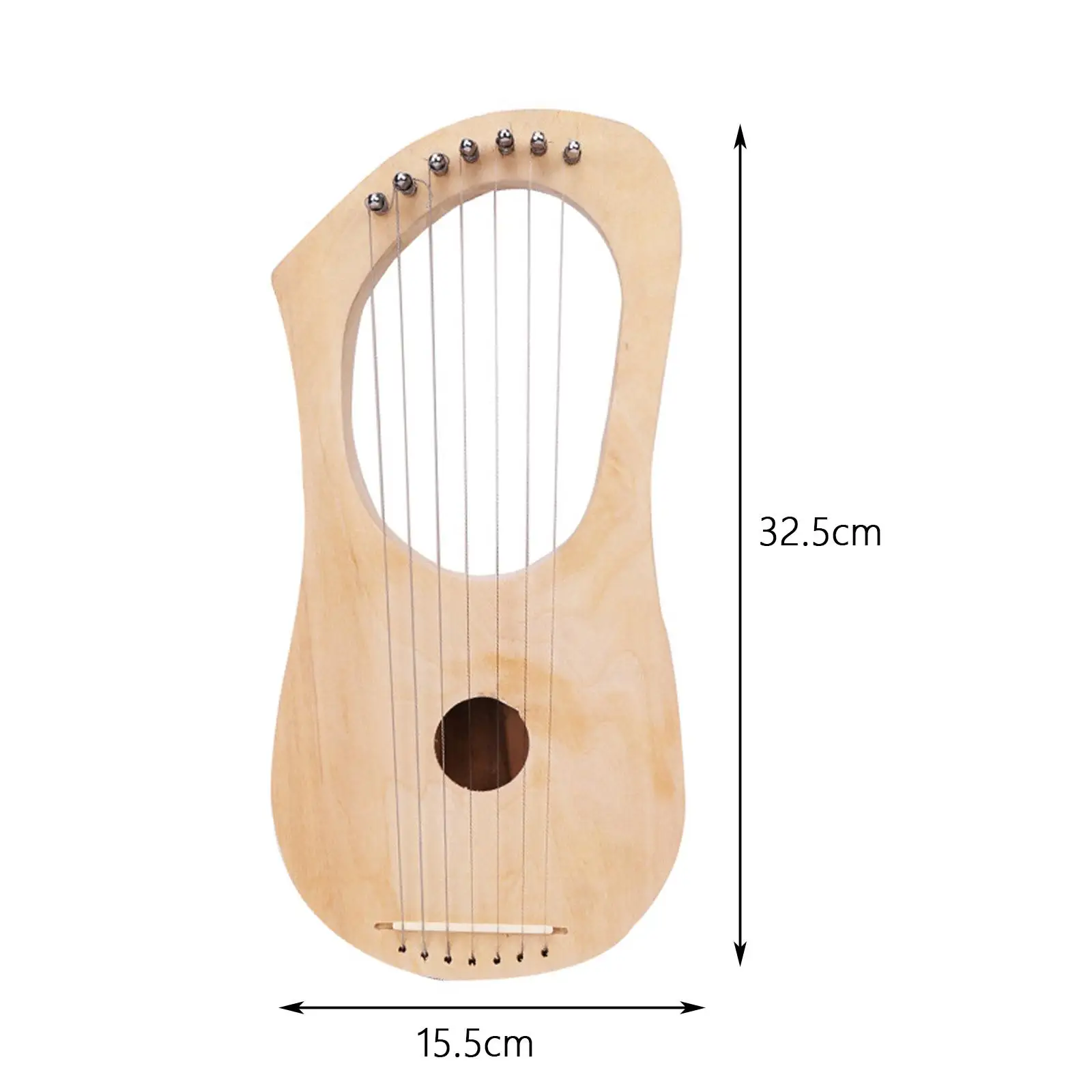 7 Metal Strings Lyre, 7 String Harp, Ancient DIY Harp Making Material Set, for