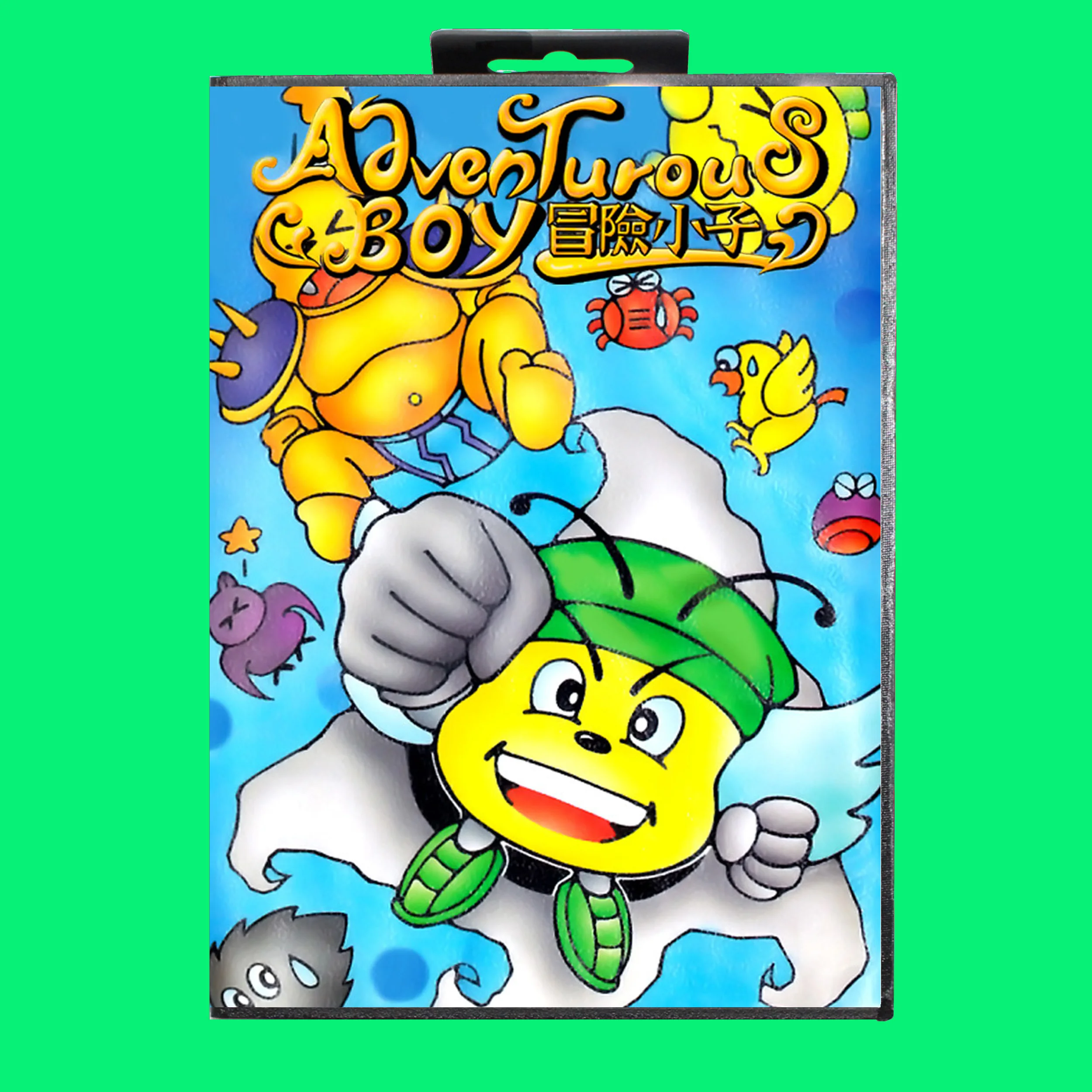 ตลับเกม Adventurous Boy 16bit การ์ดเกม MD พร้อม JP Cover ขายปลีกกล่องสําหรับ Sega Mega Drive