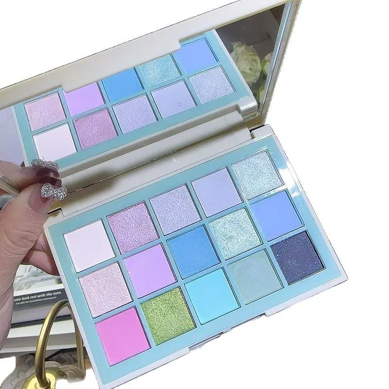 15-kleuren oogschaduwpalet Chameleon Matte Pearl Purple Tender Girl Christmas Color Play Makeup Macaron