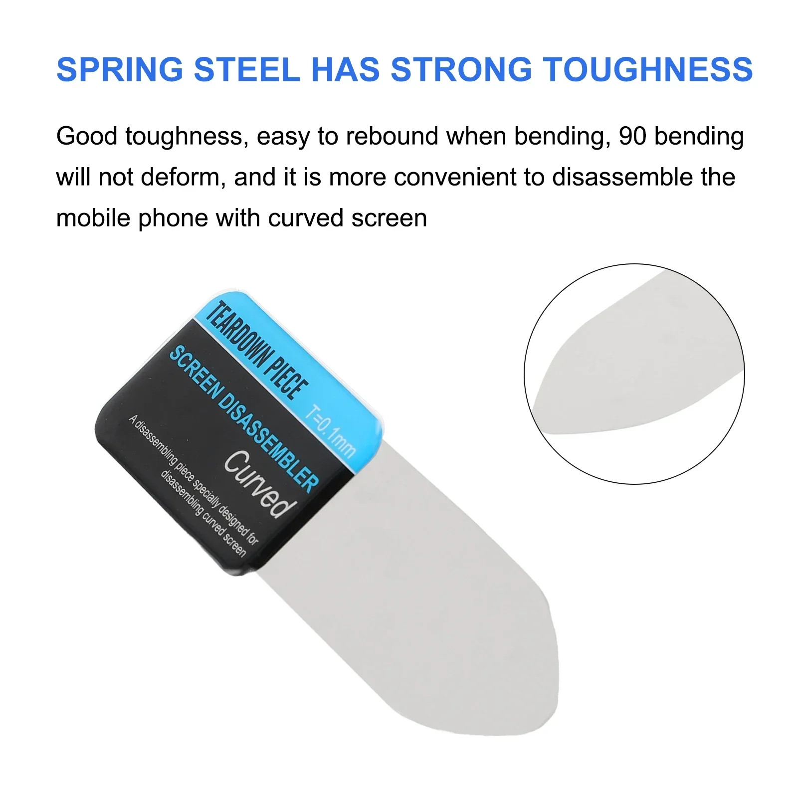 Strumento di rimozione schermo Film a discesa officina utensili manuali sostituzione acciaio per molle liscio 12.1*3*3.5cm 1 pz 9g lucido