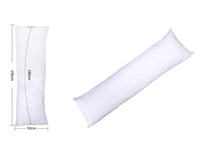 White Decorative Pillows Sleep Pillow Dakimakura Anime Hugging Long Pillow Inner Body Cushion 40x60cm/100x34cm