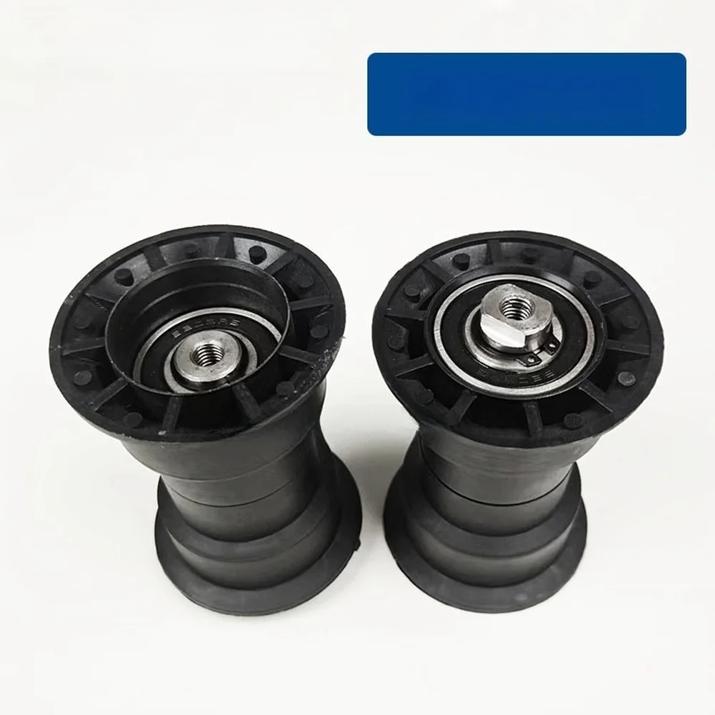 Edge Banding Machine Nylon Chain Support Wheel 96mm Width 85mm Groove 93mm Shaft Length M8 Bore 6203RS Bearing