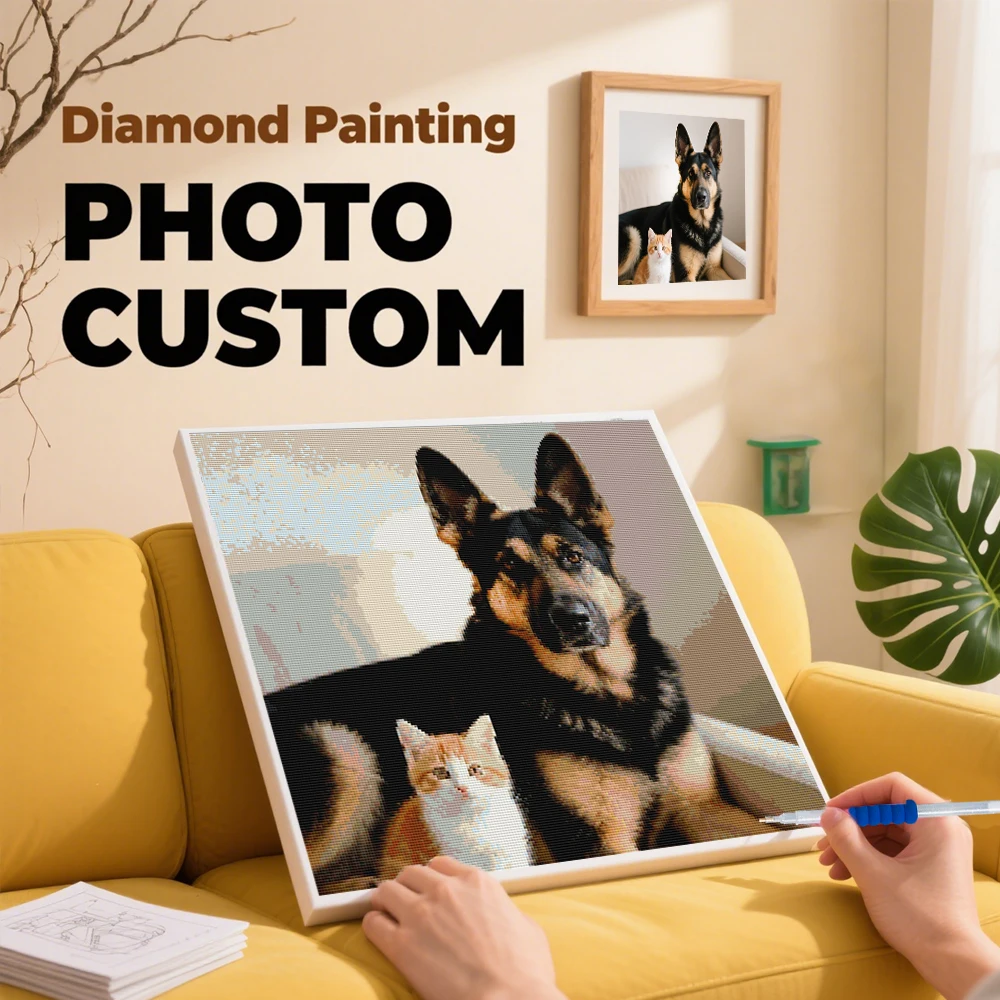 HUACAN Diamant Malerei 5d Foto Benutzerdefinierte Kreuz Stich Handgemachte Bilder Strass Diy Geschenk Stickerei Private Wohnkultur