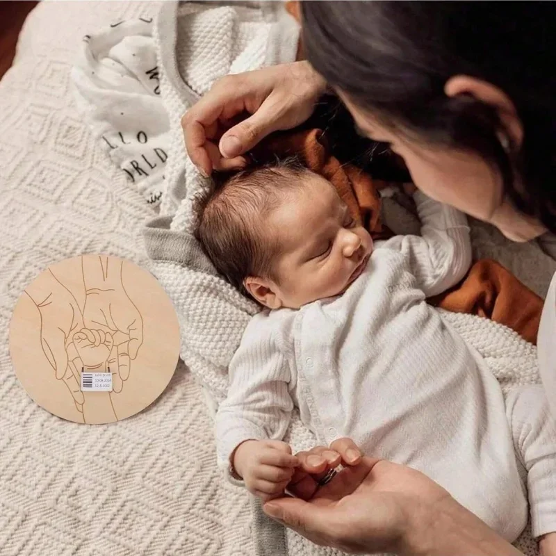 Newborn Engraved Keepsake Holder Photography Accessories  Personalized Name Baby Gift Memorial Day Gift ﻿SeasonSea