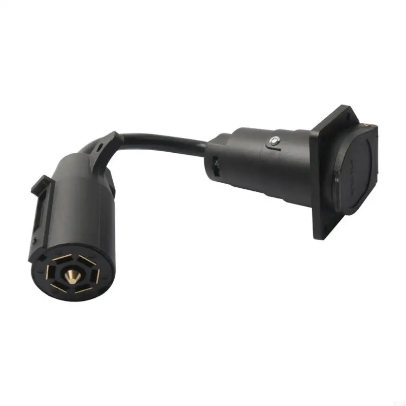 M76E Anhängerverbindungsstecker 7-Wege-Adapter mit Flanschbuchse und Steckerende – Detail 3