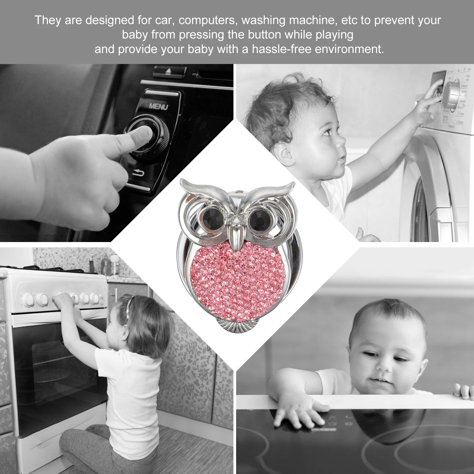 

Car Start Button Cover Push Button Protection Cover Switch Protective Caps Auto Interior Accessories Durable Zinc Alloy