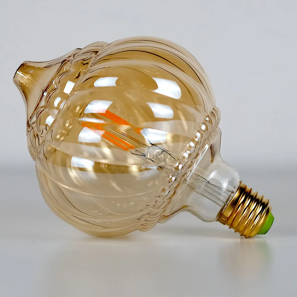 TIANFAN E27 Vintage Led Bulb G125 Lantern 4W 2700Kelvin Not Dimmable 220-240V E27 Specialty Decorative Light Bulb