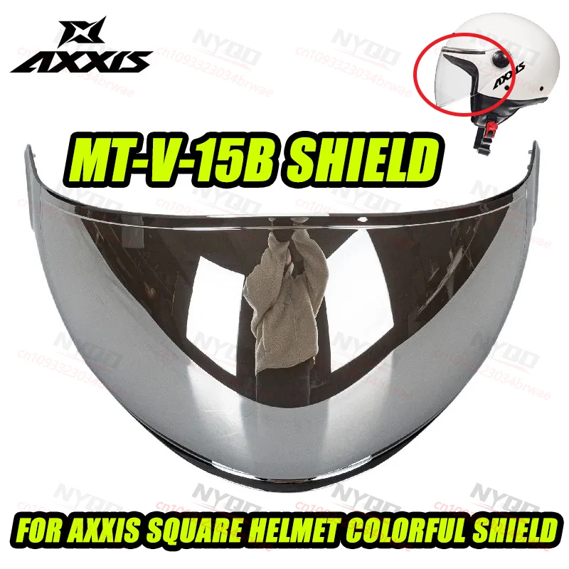 

MT-V-15B Helmet Shield for Axxis Square Open Face Helmet Original Helmet Visor PARTS Capacetes Visiera