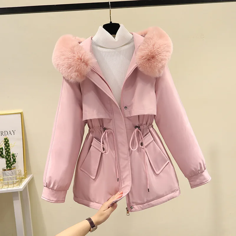 Thick Velvet Winter Coat for Women, Short Cotton Down Coat, Overcoming Women's Clothing, Korean Edition, New Fashion