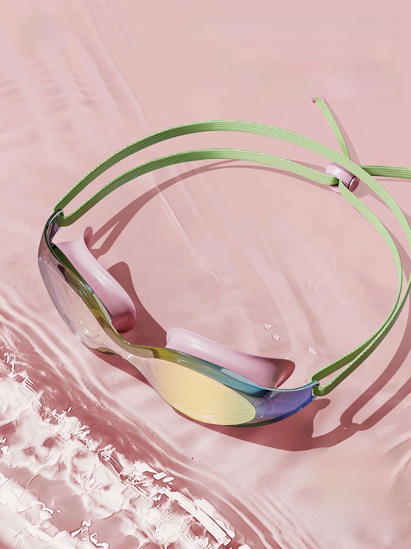 water-eye-20-honey-ladies-swimming-goggles-medium-frame-high-definition-anti-fog-waterproof-swimming-goggles-cap-set