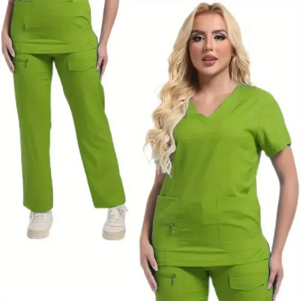 

Multicolor Anesthetist Uniforms Nurse Women High Quality Scrubs Uniform Nurse Accessories Pet Doctor Work Clothes