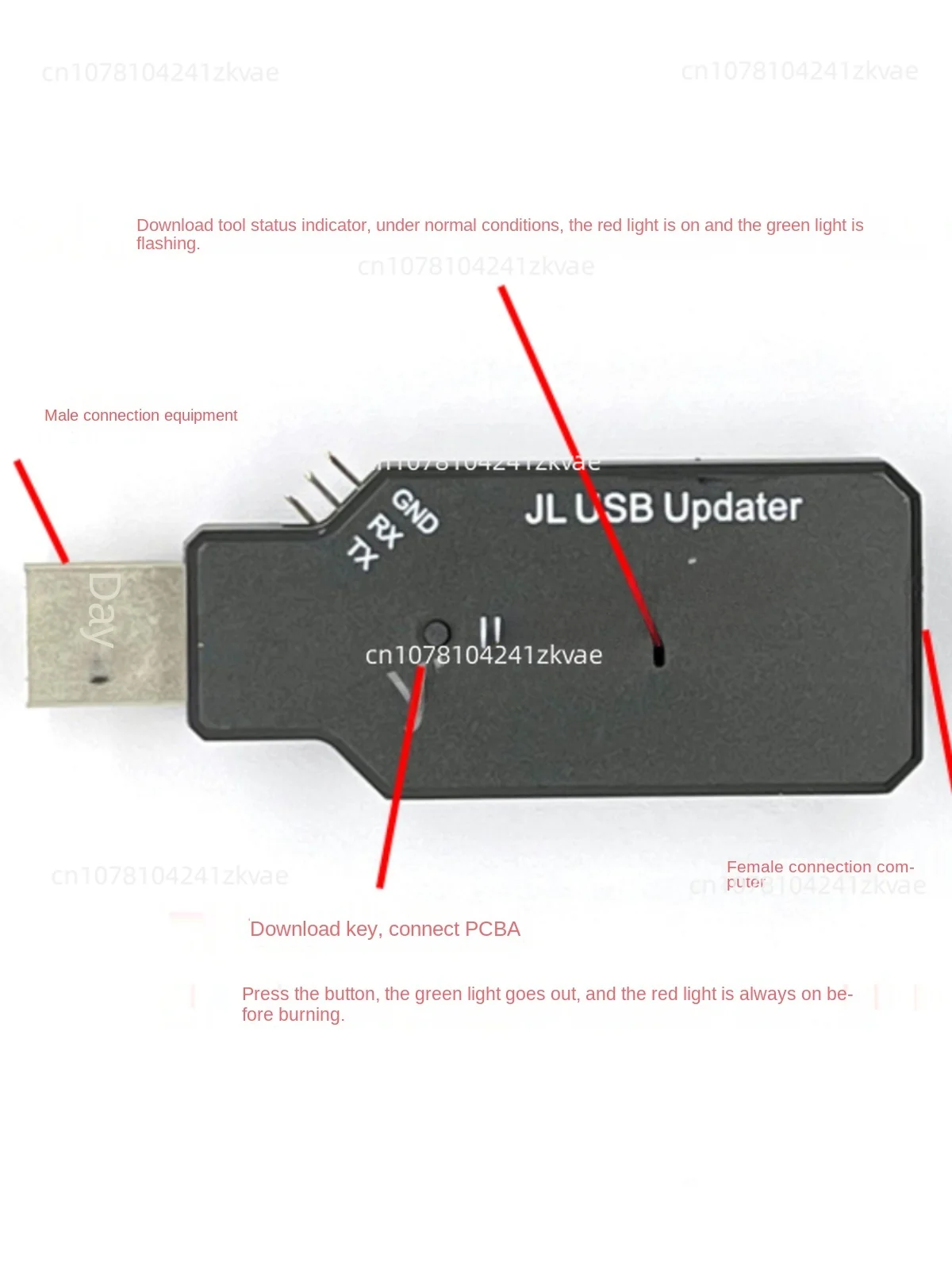 Forced Upgrade Tool with USB Serial Port Debugging Forced Download Forced Burner V4.0